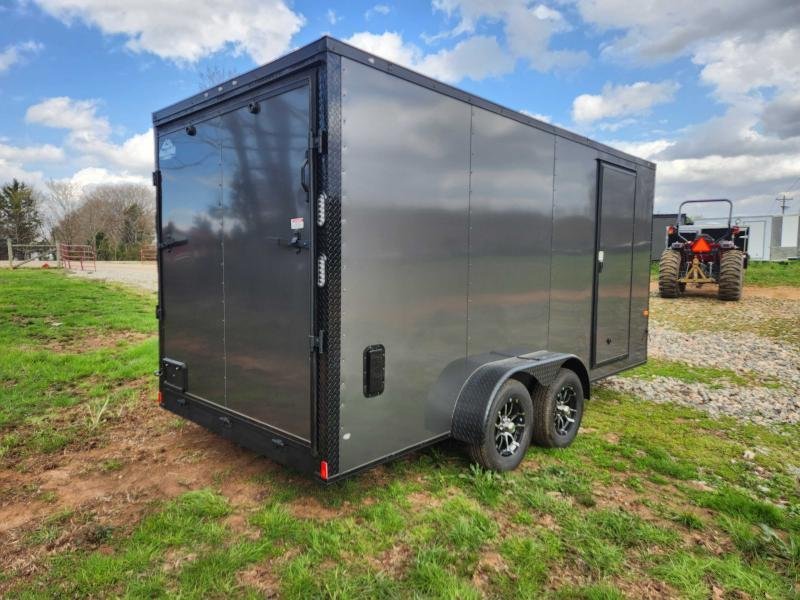 2026 Rock Solid Cargo 7x16 7k Enclosed w/ Blackout Special Package, 7' Interior Height, (.080) Polyc
