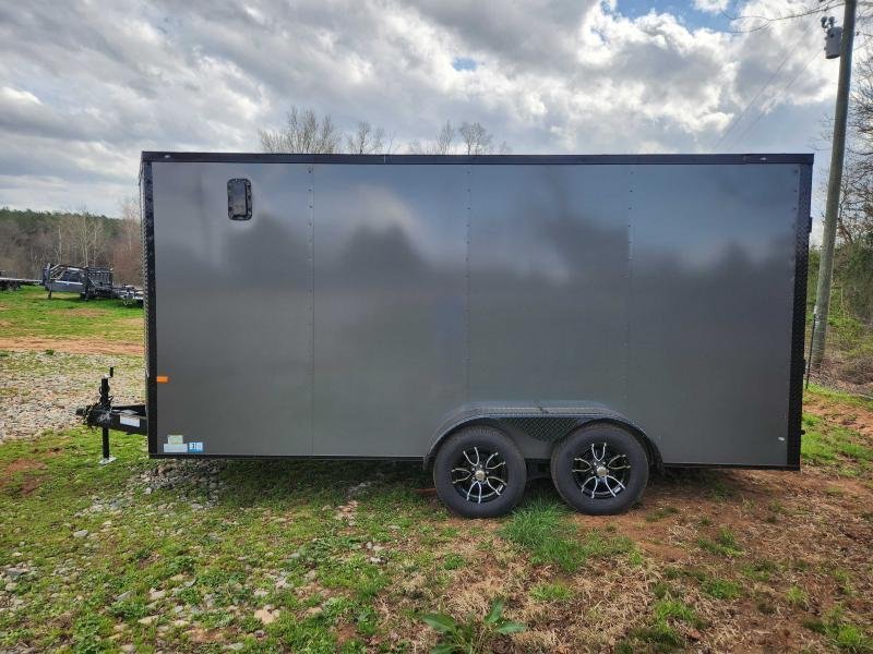2026 Rock Solid Cargo 7x16 7k Enclosed w/ Blackout Special Package, 7' Interior Height, (.080) Polyc