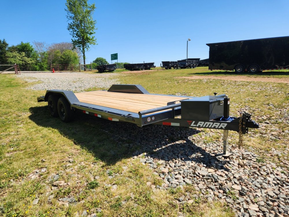 2026 Lamar Trailers 102x20 10k Car Hauler w/ Toolbox, Winch Plate and Drive-Over Fenders