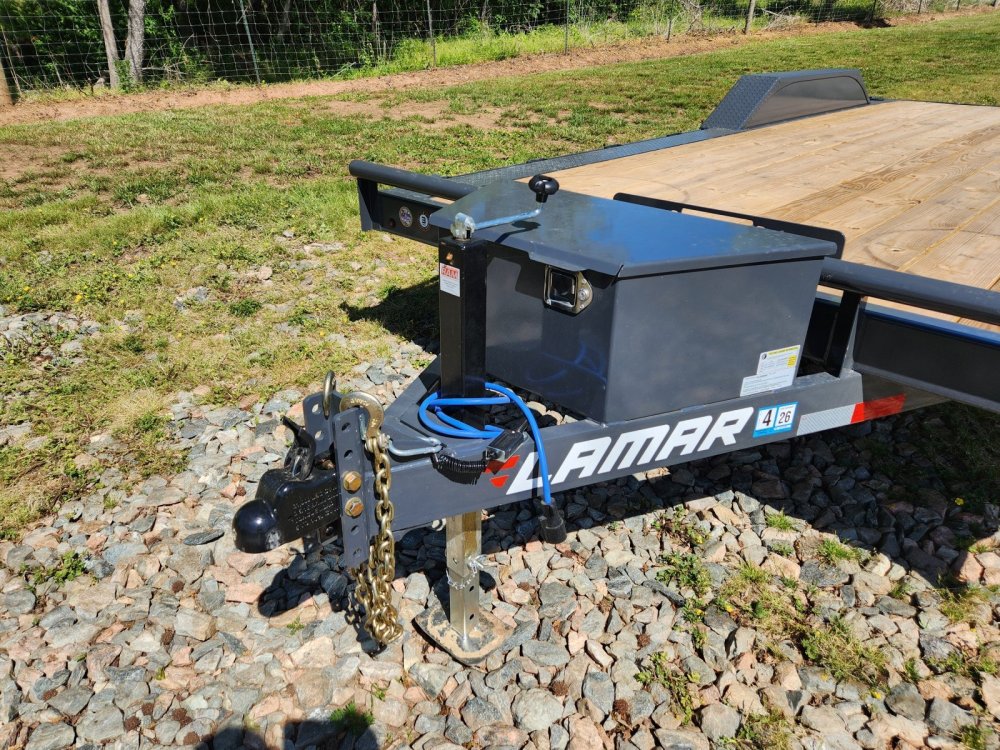 2026 Lamar Trailers 102x20 10k Car Hauler w/ Toolbox, Winch Plate and Drive-Over Fenders