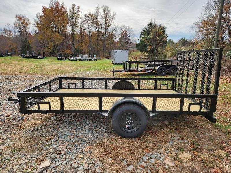 2025 Caliber 78x12 Single Axle Utility w/ 1' Mesh Sides