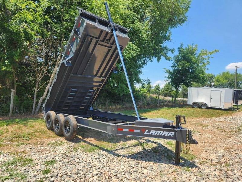 2026 Lamar 7x16 21k Telescopic Dump w/ 24" Sides