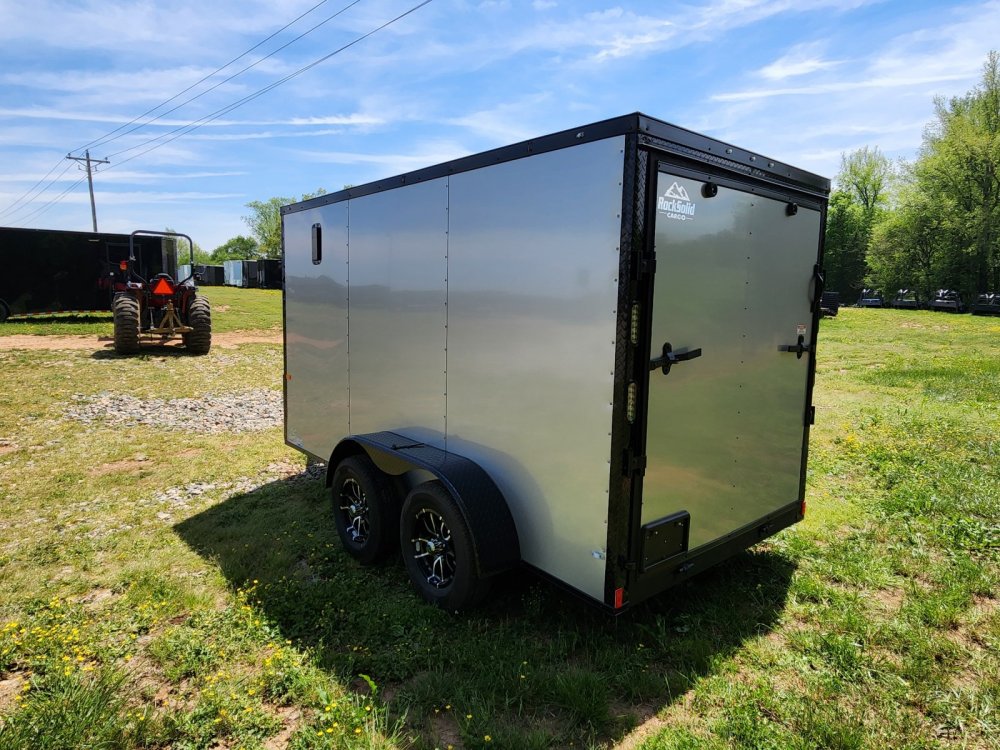 2026 Rock Solid Cargo 6x12 7k Enclosed w/ Blackout Package, Polycore Metal and Semi-Screwless Upgrad