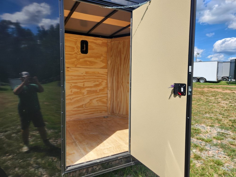 2026 Rock Solid Cargo 7x16 7k Enclosed w/ 7' Interior Height, Blackout Special Package, (.080) Polyc