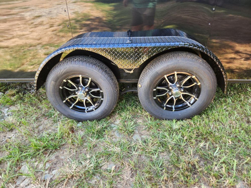 2026 Rock Solid Cargo 7x16 7k Enclosed w/ 7' Interior Height, Blackout Special Package, (.080) Polyc