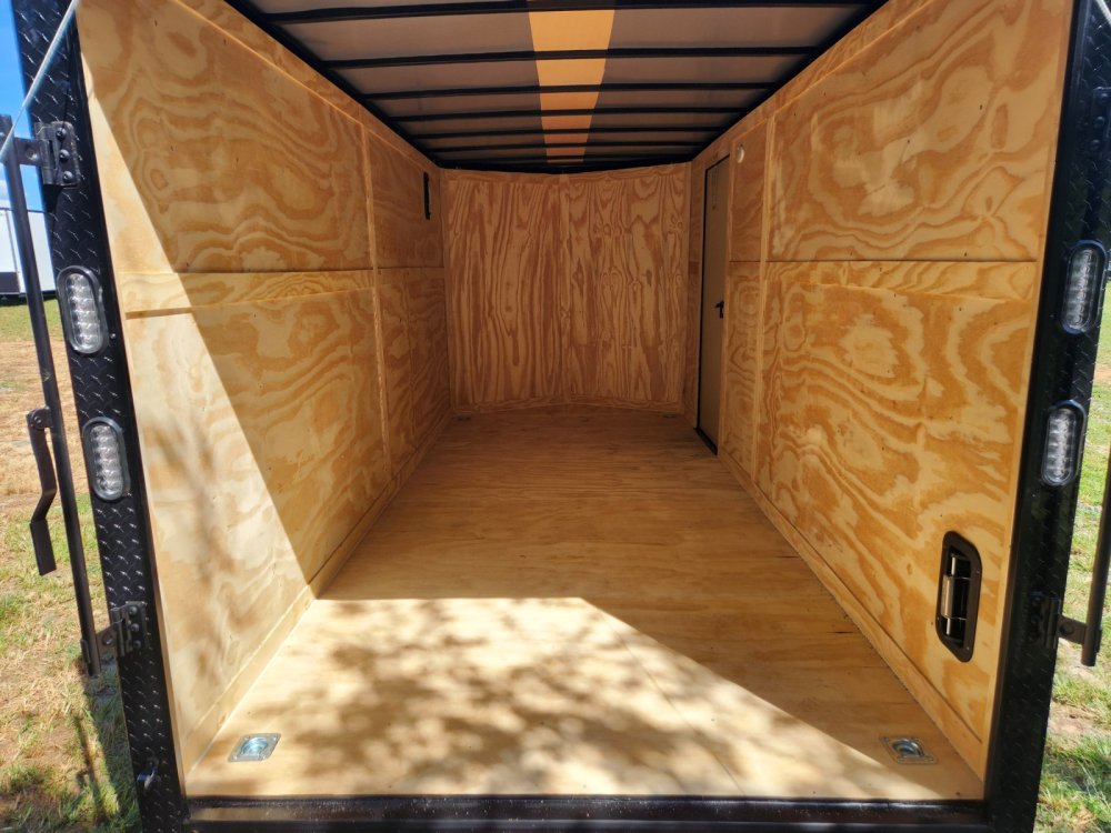 2026 Rock Solid Cargo 7x16 7k Enclosed w/ 7' Interior Height, Blackout Special Package, (.080) Polyc