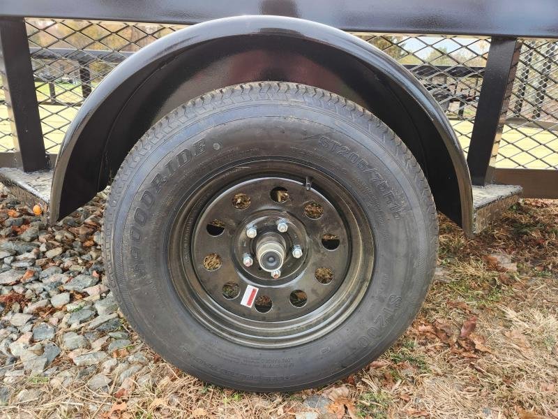 2025 Caliber 78x12 Single Axle Utility w/ 1' Mesh Sides