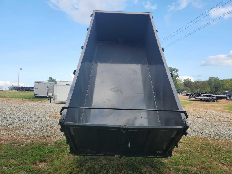2026 Lamar Trailers 7x16 21k Gooseneck Telescopic Dump w/ Wireless Remote, Solar Charger, 2 Batterie