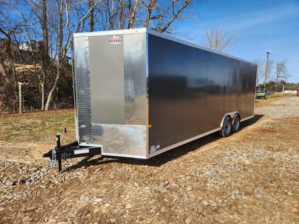 2026 Rock Solid Cargo 8.5x24 10k Enclosed w/ 7' Interior, Polycore Metal and Semi-Screwless Upgrade