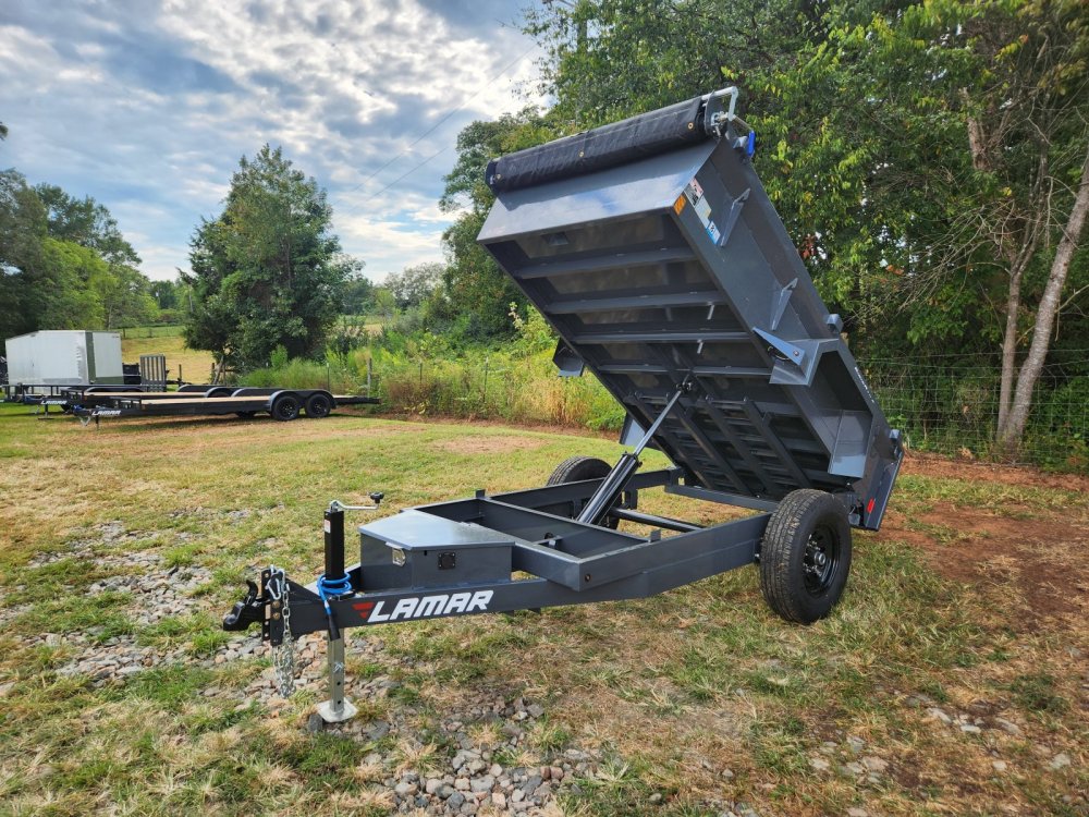 2026 Lamar 5x10 7k Single Axle Dump w/ 18" Sides
