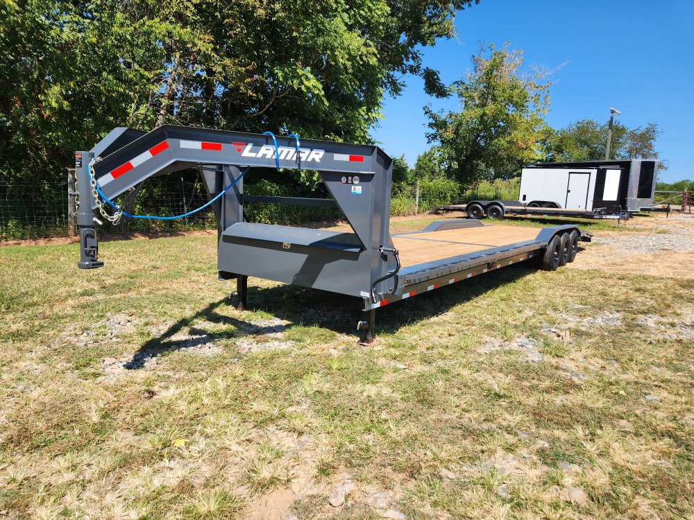 2026 Lamar 102x36 21k Gooseneck Equipment Hauler w/ Slide-In Ramps