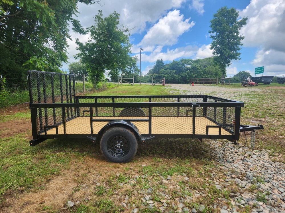 2025 Caliber 78x12 Single Axle Utility w/ 2' Mesh Sides