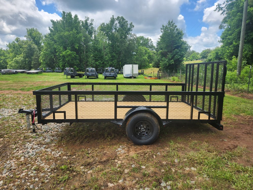 2025 Caliber 78x12 Single Axle Utility w/ 2' Mesh Sides