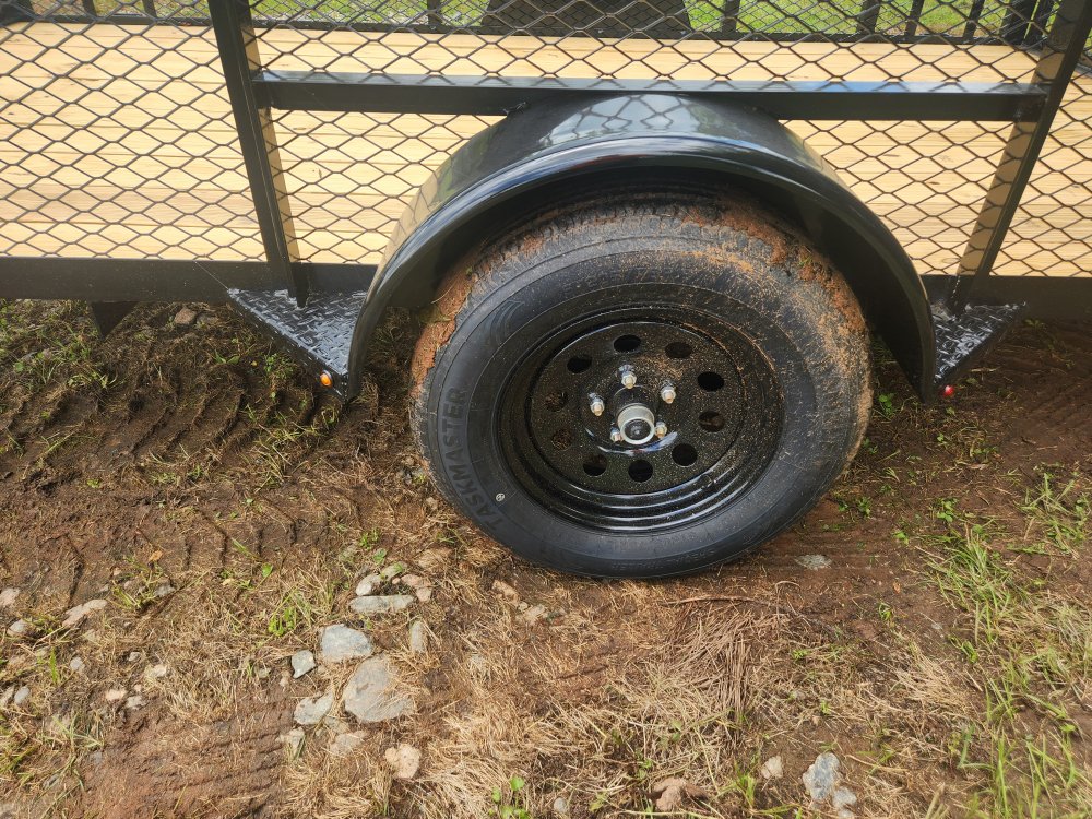 2025 Caliber 78x12 Single Axle Utility w/ 2' Mesh Sides