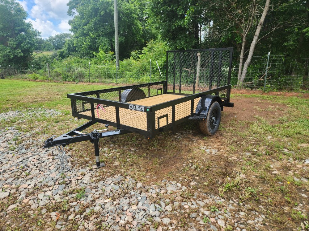 2025 Caliber 6x10 Single Axle Utility w/ 1' Mesh Sides