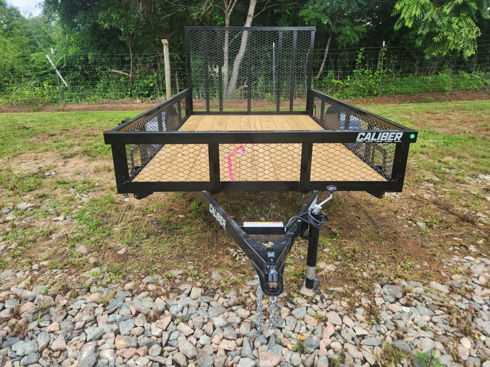 2025 Caliber 6x10 Single Axle Utility w/ 1' Mesh Sides