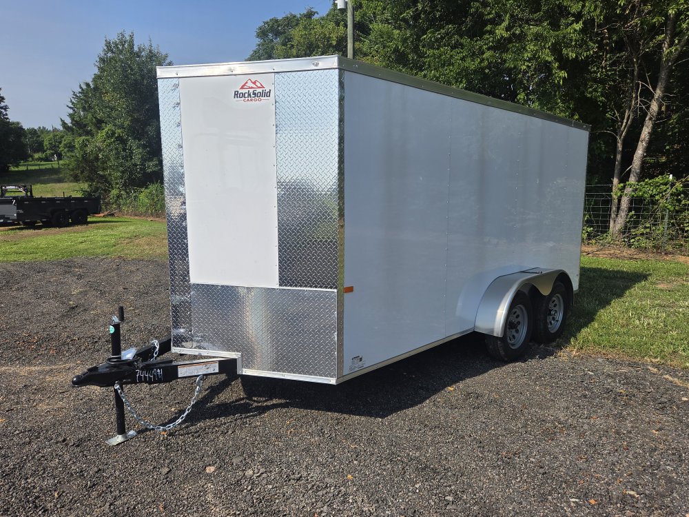 2026 Rock Solid Cargo 7X14 7K Enclosed w/ Semi-Screwless Upgrade and Polycore Upgrade