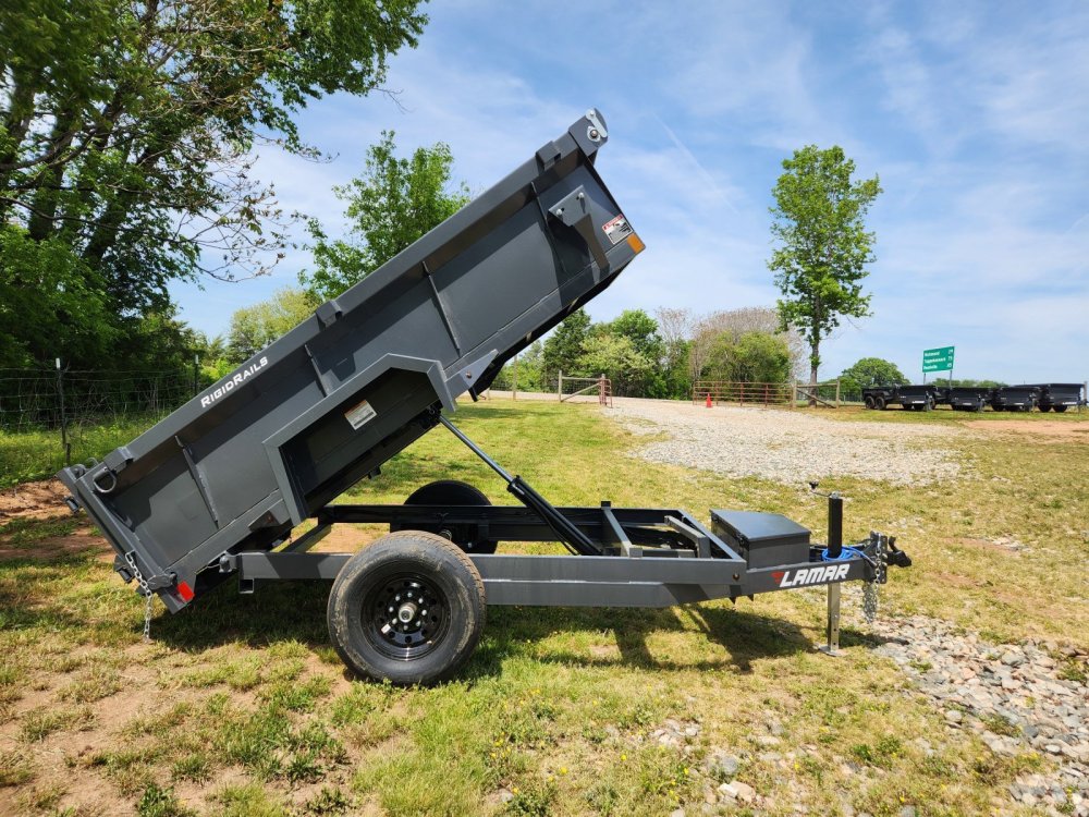 2026 Lamar 5x10 7k Single Axle Dump w/ Spreader Gate and 24" Sides