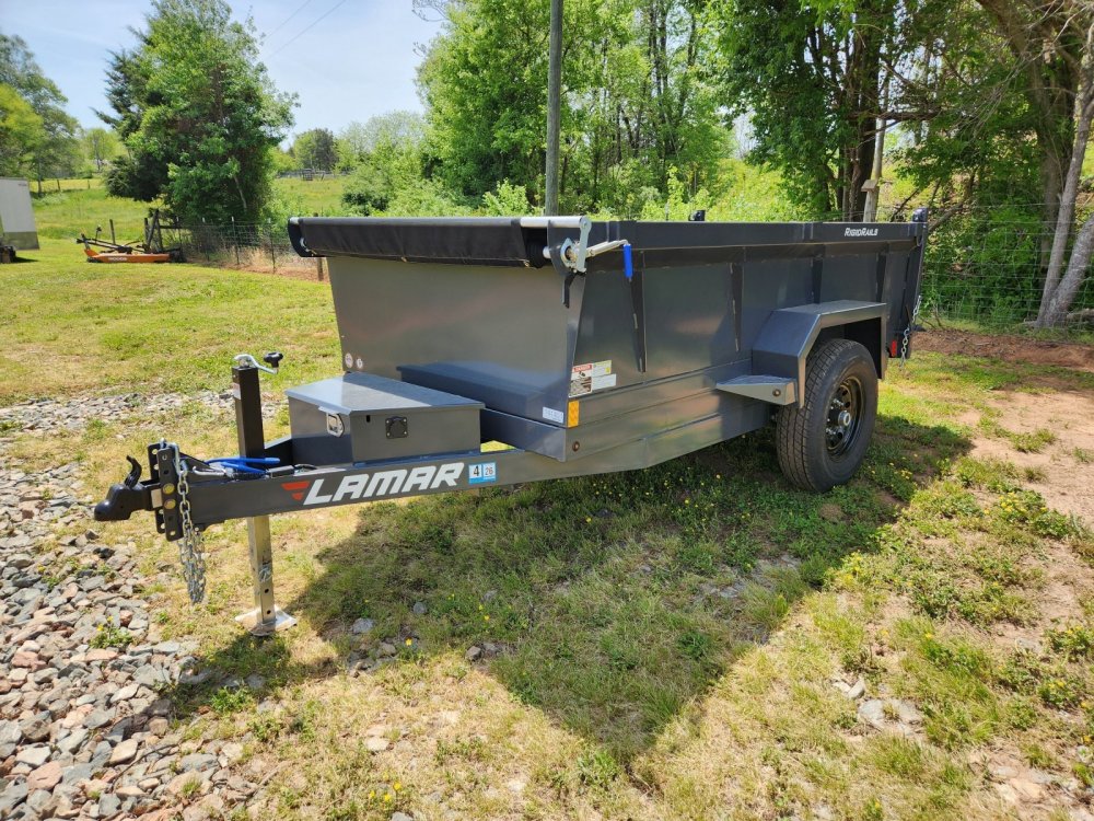 2026 Lamar 5x10 7k Single Axle Dump w/ Spreader Gate and 24" Sides