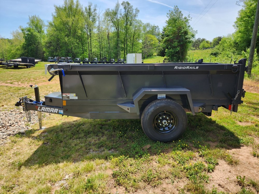 2026 Lamar 5x10 7k Single Axle Dump w/ Spreader Gate and 24" Sides