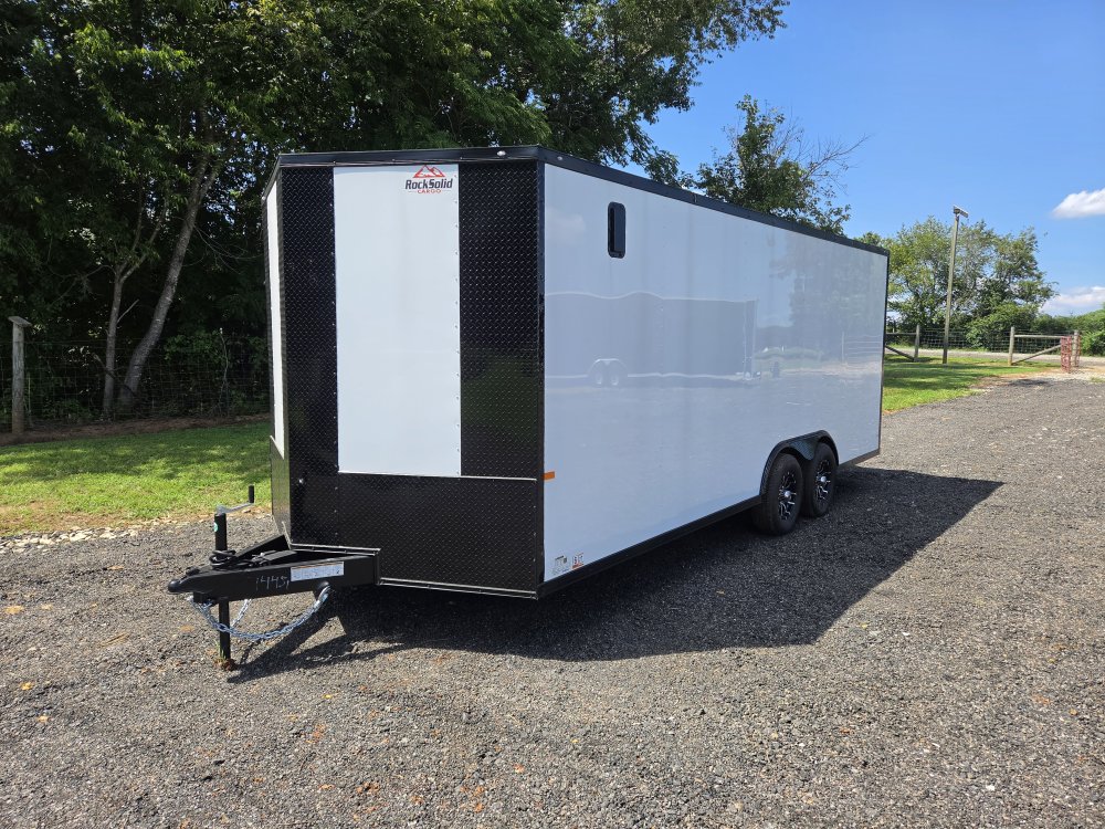 2026 Rock Solid Cargo 8.5x20 10k Enclosed w/ Blackout Special Package, 7' Interior Height, Semi-Scre
