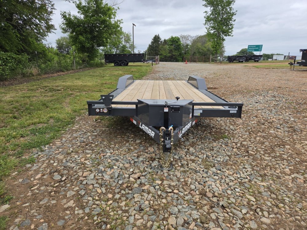 2027 Lamar 102x20 10k Car Hauler w/ Toolbox, Winch Plate and Drive-Over Fenders