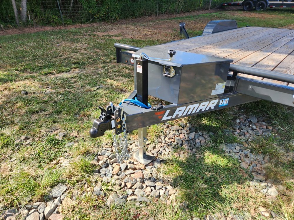 2027 Lamar 83x20 7k Car Hauler w/ Toolbox and Winch Plate