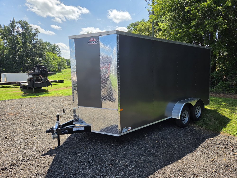 2026 Rock Solid Cargo 7x16 7k Enclosed w/ 7' Interior, Polycore (.080) Metal Upgrade and Semi-Screwl