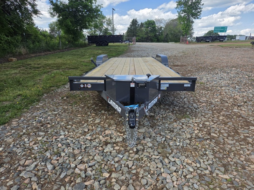 2027 Lamar 83x22 7k Car Hauler w/ Toolbox and Winch Plate