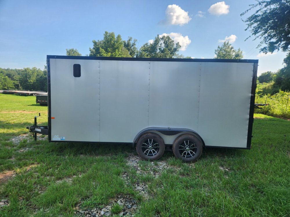 2026 Rock Solid Cargo 7x16 7k Enclosed w/ Blackout Special Package, (.080) Polycore Metal Upgrade an