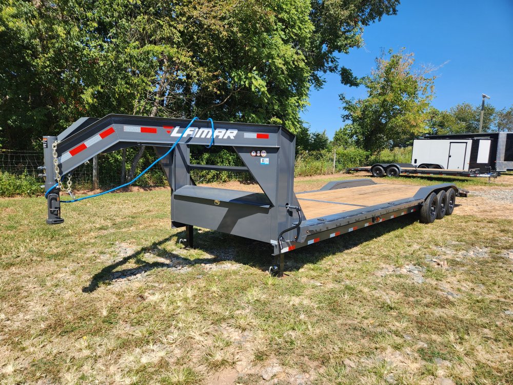 2026 Lamar 102x32 21k Gooseneck Equipment Hauler w/ Slide-In Ramps