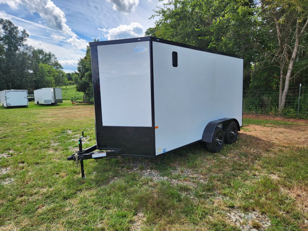 2026 Rock Solid Cargo 7x14 7k Enclosed w/ Blackout Package, Polycore Metal, Semi-Screwless Upgrade a