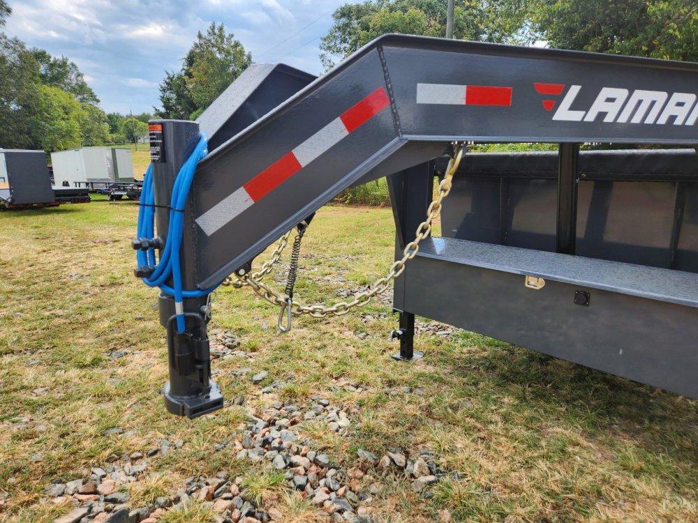 2027 Lamar 7X16 16K Gooseneck Telescopic Dump w/ All the Cool Stuff and 36" Sides