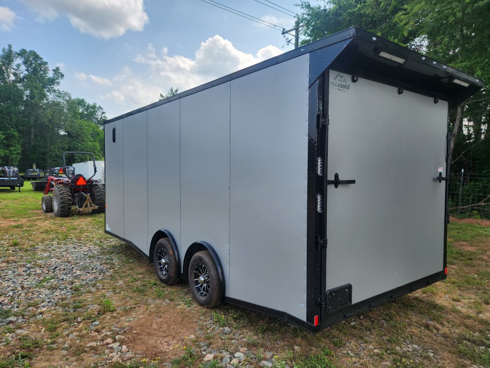 2025 Rock Solid Cargo 8.5x20 10k Enclosed w/ Blackout Package, Polycore Metal, Semi-Screwless Upgrad