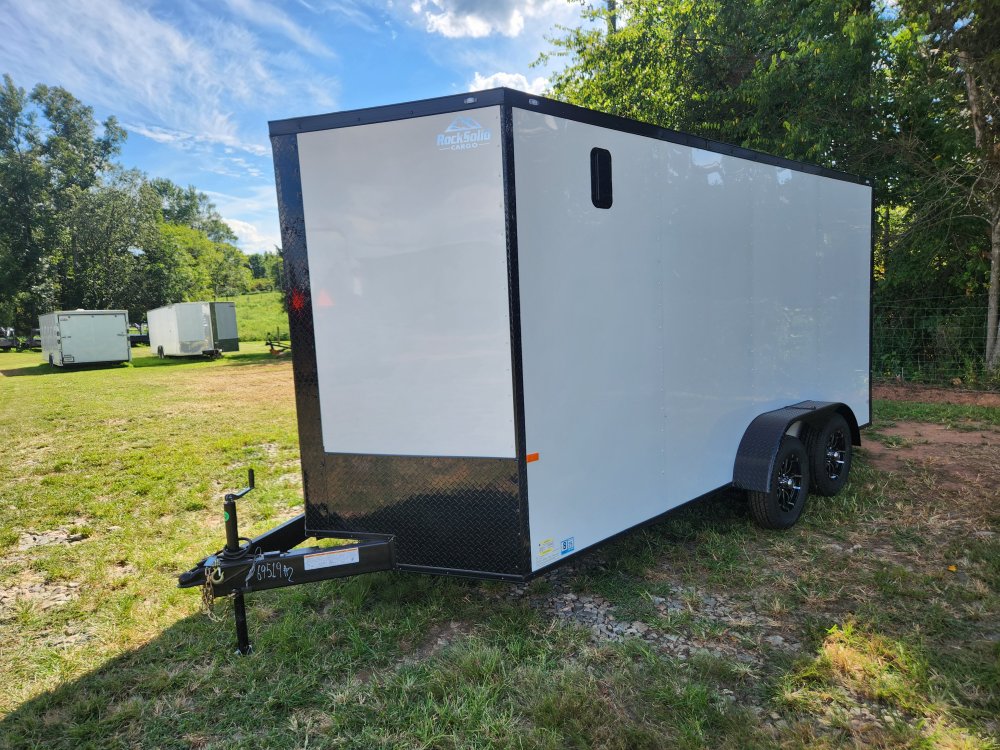 2026 Rock Solid Cargo 7x16 7k Enclosed w/ Blackout Special Package, 7' Interior Height, (.080) Polyc