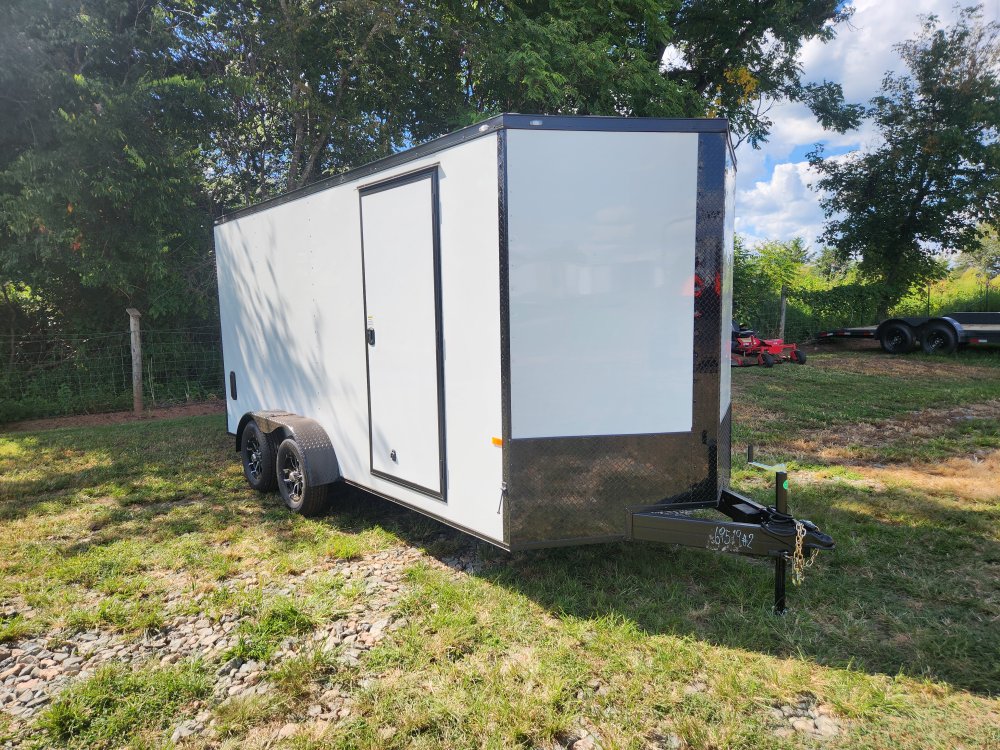2026 Rock Solid Cargo 7x16 7k Enclosed w/ Blackout Special Package, 7' Interior Height, (.080) Polyc