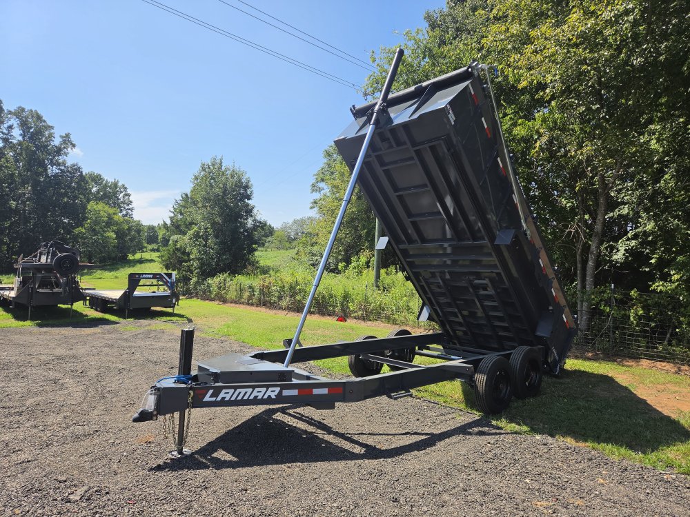 2027 Lamar 7x16 16k Telescopic Dump w/ All the Cool Stuff and 36" Sides