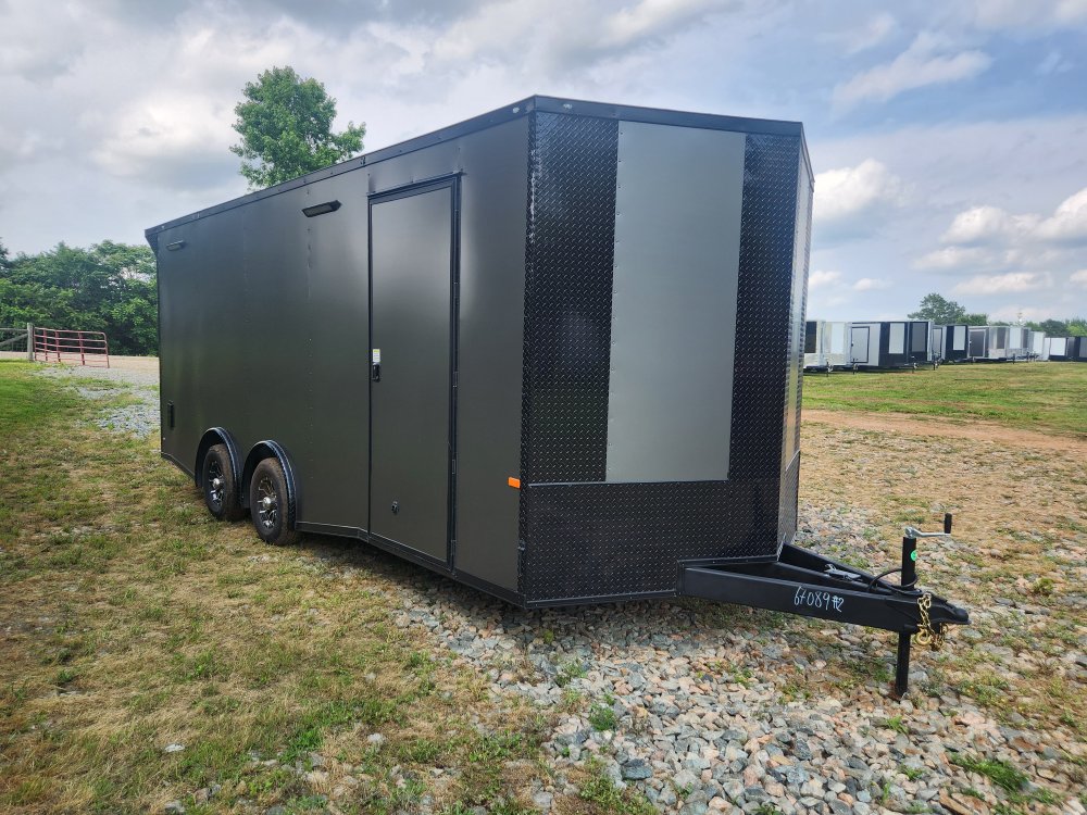 2025 Rock Solid Cargo 8.5x20 10k Enclosed w/ Blackout Package, Polycore Metal, Semi-Screwless Upgrad
