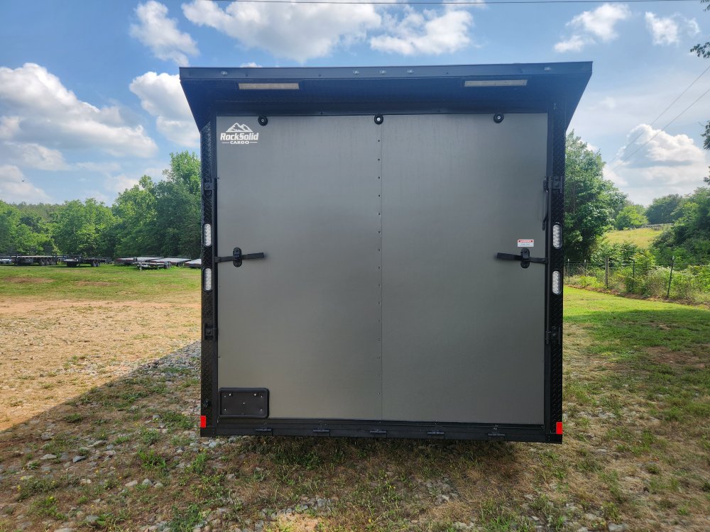 2025 Rock Solid Cargo 8.5x20 10k Enclosed w/ Blackout Package, Polycore Metal, Semi-Screwless Upgrad