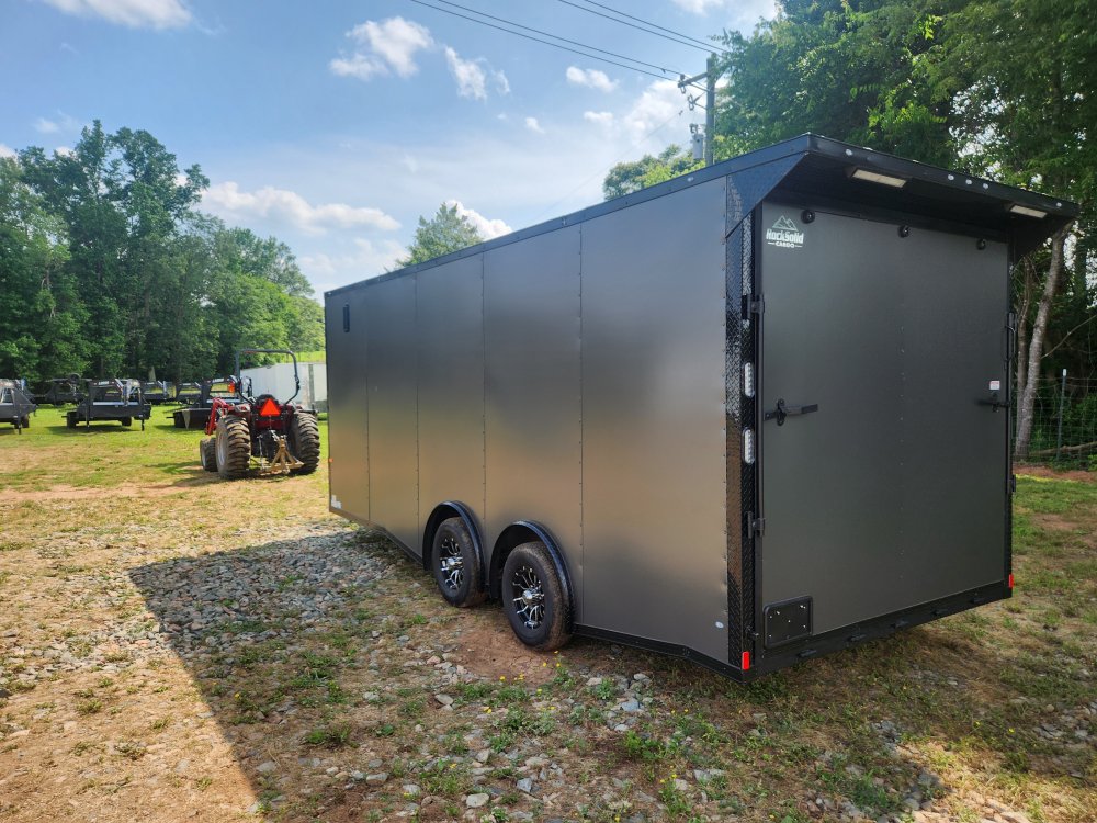 2025 Rock Solid Cargo 8.5x20 10k Enclosed w/ Blackout Package, Polycore Metal, Semi-Screwless Upgrad