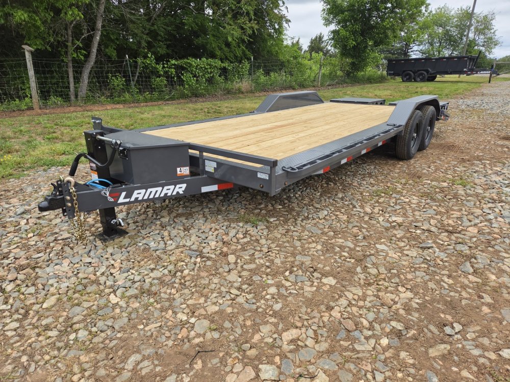 2027 Lamar 102x22 14k Equipment Hauler w/ Tool Box and Rhino Ramps