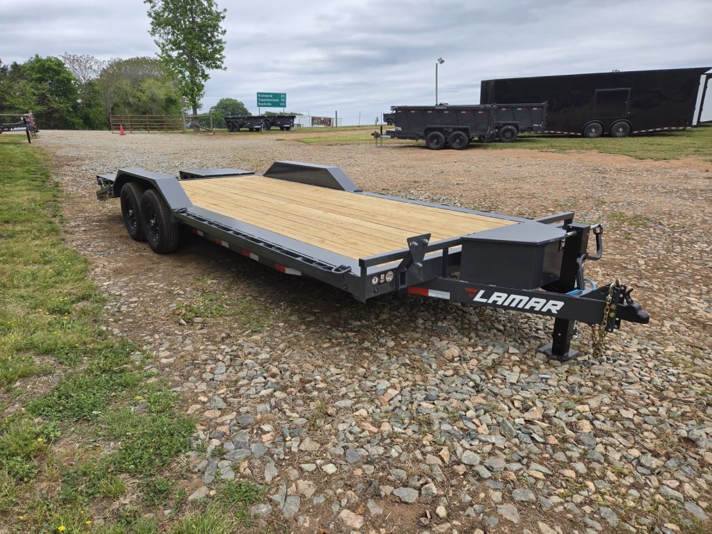 2027 Lamar 102x22 14k Equipment Hauler w/ Tool Box and Rhino Ramps