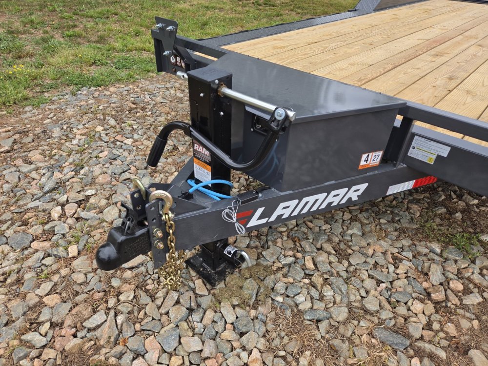 2027 Lamar 102x22 14k Equipment Hauler w/ Tool Box and Rhino Ramps