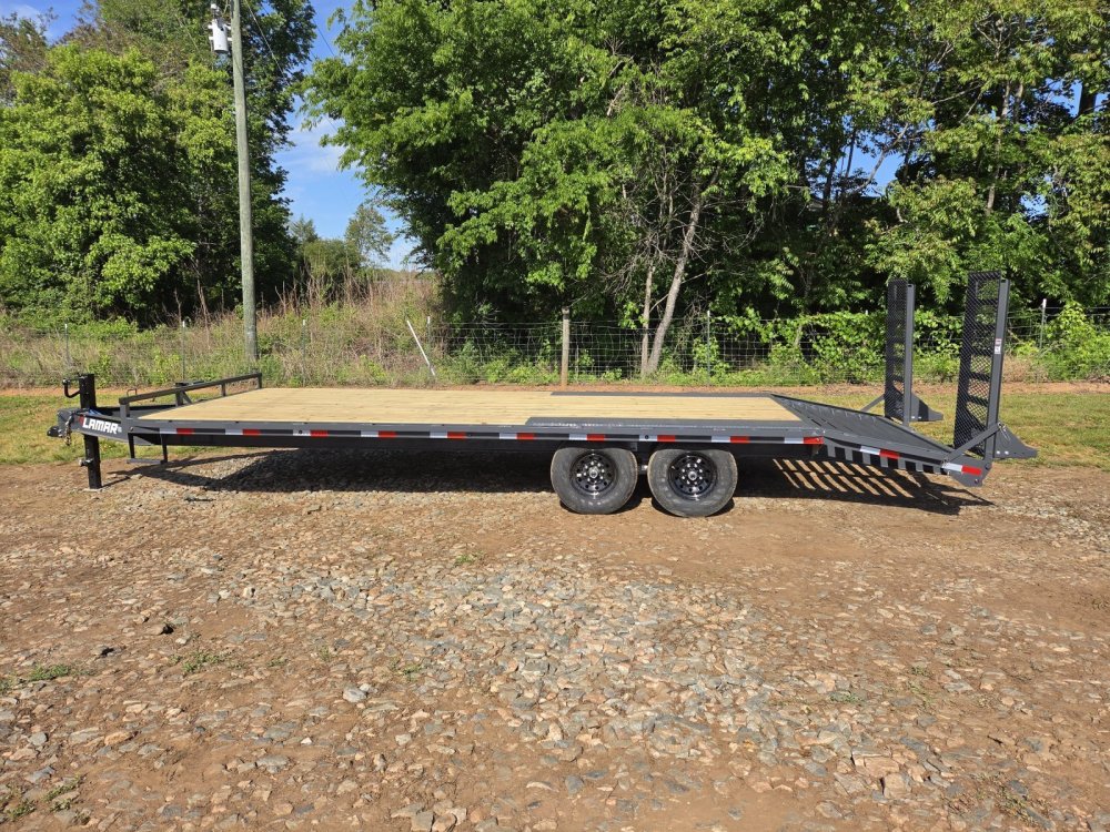 2027 Lamar 102X24 14K Deckover w/ Stand-Up Ramps