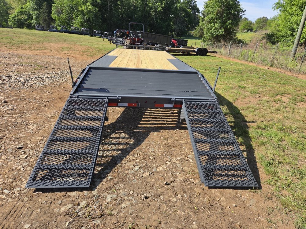 2027 Lamar 102X24 14K Deckover w/ Stand-Up Ramps