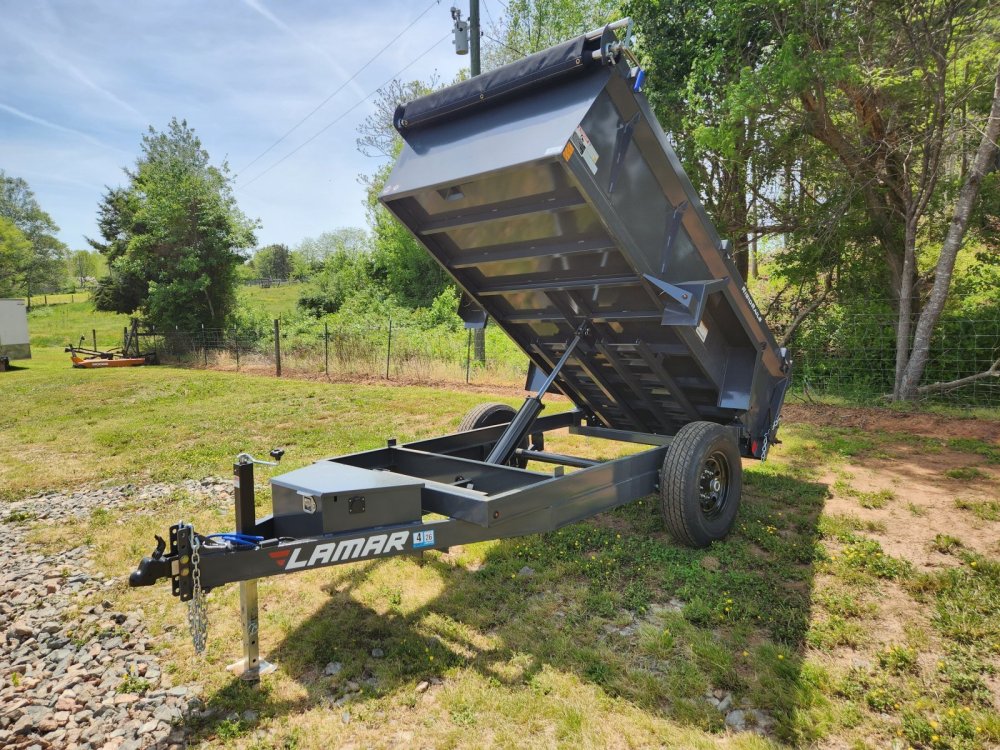 2026 Lamar 5x10 7k Single Axle Dump w/ Spreader Gate and 24" Sides