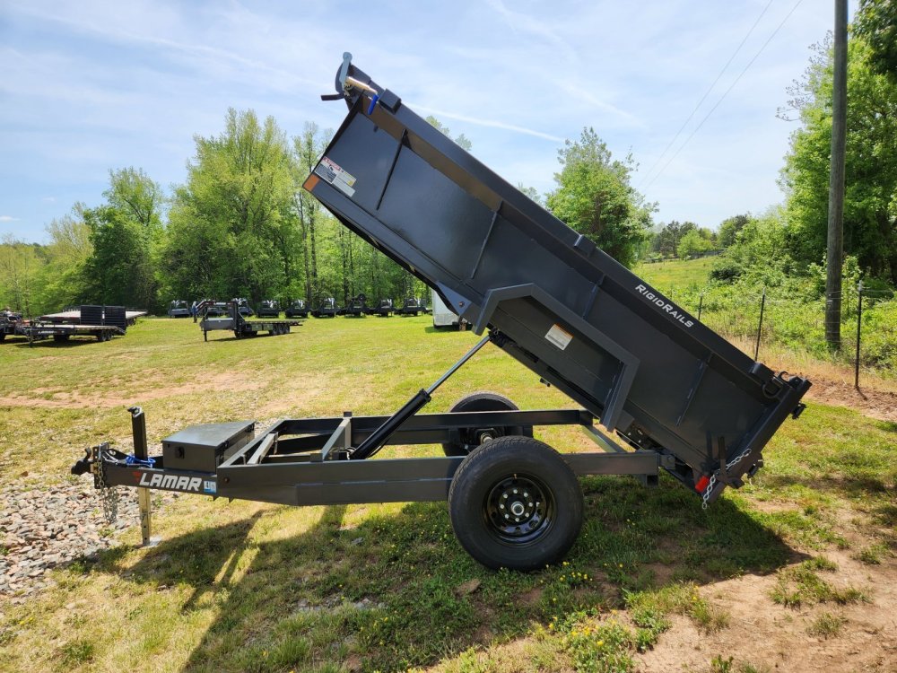 2026 Lamar 5x10 7k Single Axle Dump w/ Spreader Gate and 24" Sides