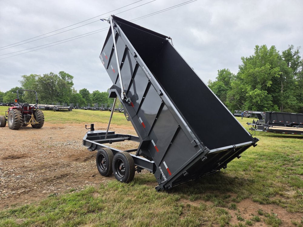 2026 Lamar 7x14 16k Telescopic Dump w/ Upgraded Tarp, 2 Batteries, Solar Charger and 48" Sides