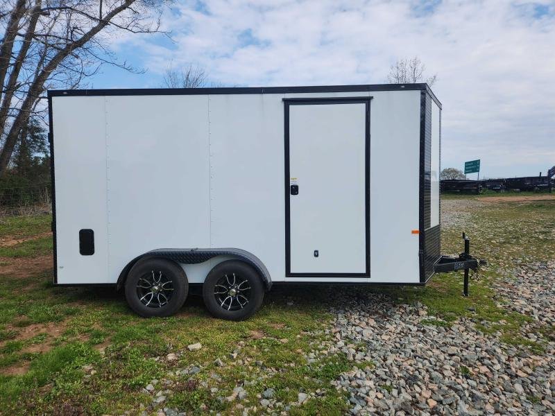 2025 Rock Solid Cargo 7x14 7k Enclosed w/ Blackout Package, Polycore Metal, Semi-Screwless Upgrade a