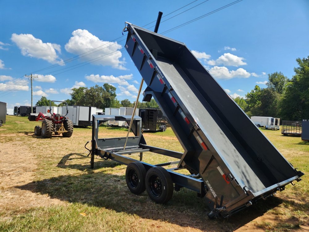 2026 Lamar 7X16 16K GooseneckTelescopic Dump w/ 24" Sides